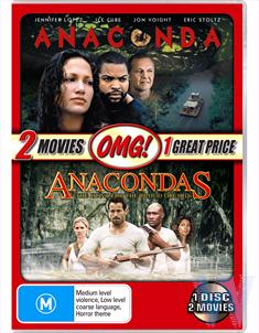 2 MOVIE PACK (ANACONDA / ANACONDAS: THE HUNT FOR THE BLOOD ORCHID) - OMG!